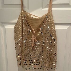 Anthropologie sequin top